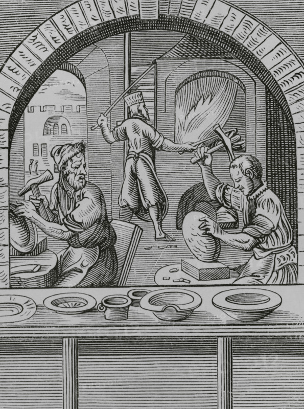 Basin maker, 16th century, (1878). Creator: Unknown.