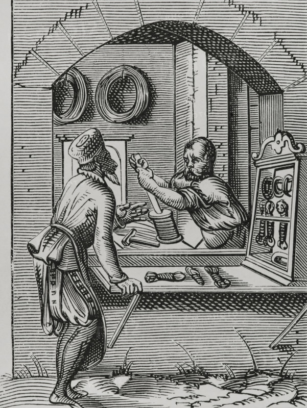 Wire worker, 16th century, (1878).  Creator: Unknown.