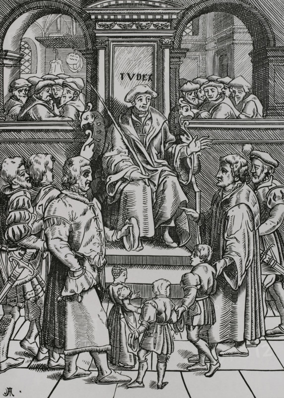 Adoption of orphan children in the Inferior Court of the Great Bailiwick, 1557 (1878). Creator: Unknown.