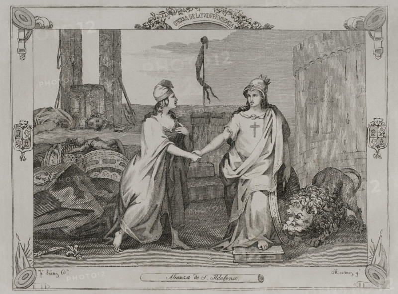 Treaty of San Ildefonso, (August 19, 1796), 1851.  Creator: Unknown.