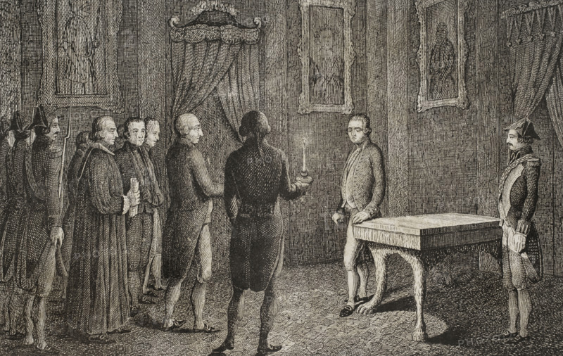 Arrest of the Prince of Asturias, The El Escorial Conspiracy, 1807, (1851). Creator: Unknown.