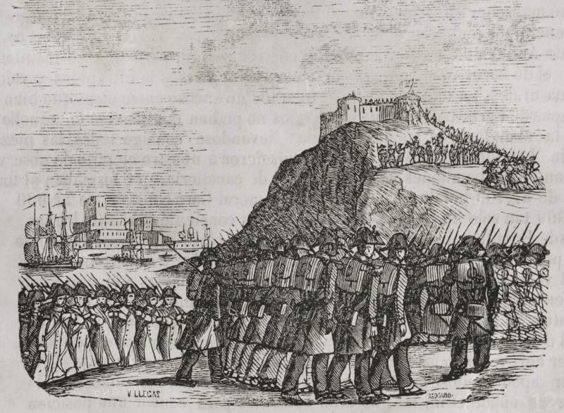 Battle of Collioure, (20-23 December 1793), 1851.  Creator: Unknown.