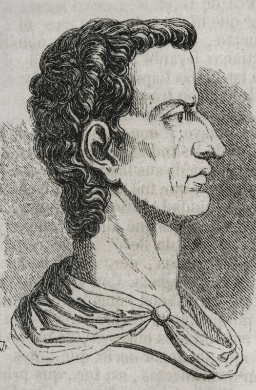 Tiberius, (42 BC-37 AD), second Roman emperor, Julio-Claudian dynasty, 1852.  Creator: Unknown.