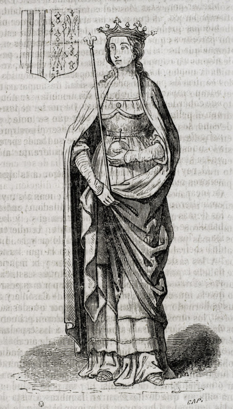 Violant of Bar, (c1365-1431), Queen consort of Aragon by marriage, as 2nd wife of the king, 1852. Creator: Tomás Carlos Capuz.