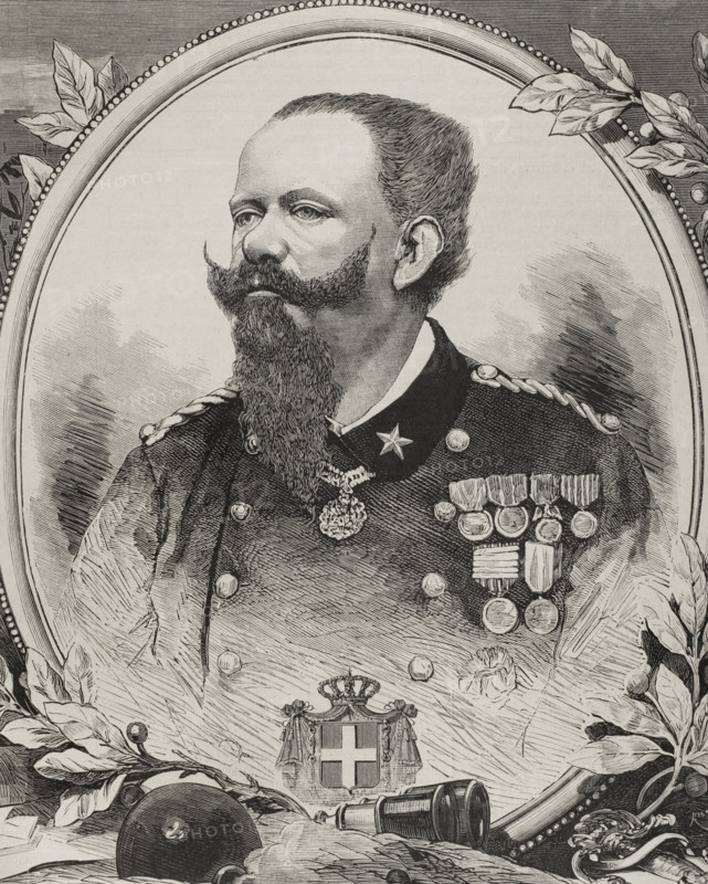 Victor Emmanuel II of Italy, (1820-1878), Sardinia, (1849-1861) and Italy, (1861-1878), 1878. Creator: Bernardo Rico.
