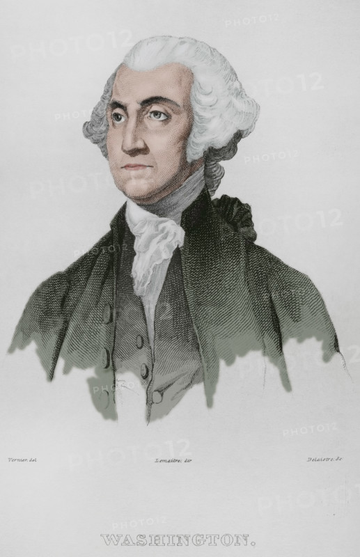 George Washington, (1732-1799), First president of the United States, (1789-1797)..., 1837 (1850). Creator: Emile Louis Vernier.