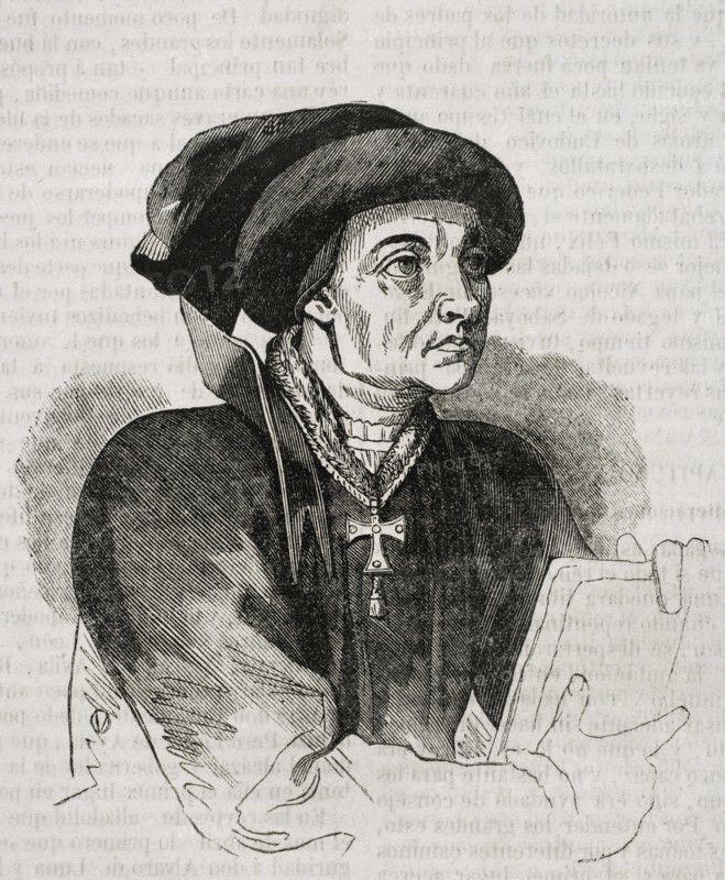 Inigo Lopez de Mendoza, (1398-1458), Spanish nobleman of the House of Mendoza, 1852.  Creator: Unknown.