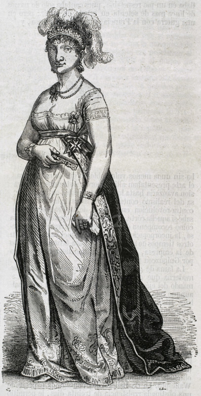 Maria Luisa of Parma, (1751-1819), Queen consort of Spain, (1788-1808), wife of Charles IV, 1853.  Creator: Unknown.