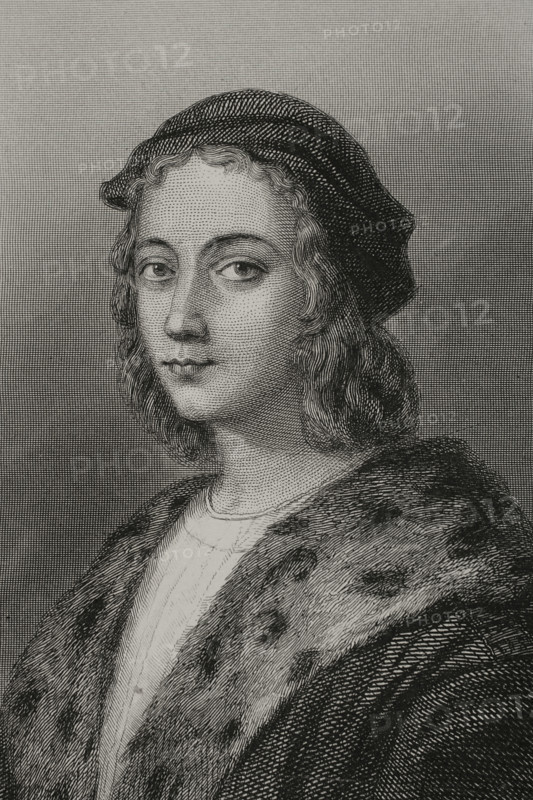 Raphael, (1483-1520), Italian Renaissance artist, 1856. Creator: Charles Geoffroy.