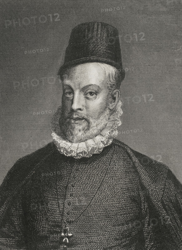Philip II, (1527-1598), King of Spain (1556-1598), 1856.  Creator: Charles Geoffroy.