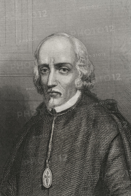 Pedro Calderón de la Barca, (1600-1681), Baroque Spanish writer of the Golden Age..., 1856.  Creator: Charles Geoffroy.