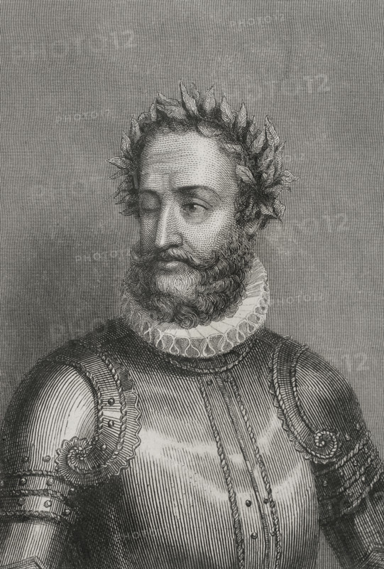 Luis Vaz de Camoes, (1524-1580), Portuguese writer and poet, 1856. Author of "Os Lusiadas" (1572). Creator: Charles Geoffroy.