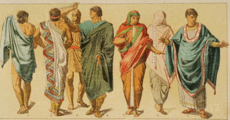 Etruscan Clothing, 1881.  Creator: Unknown.