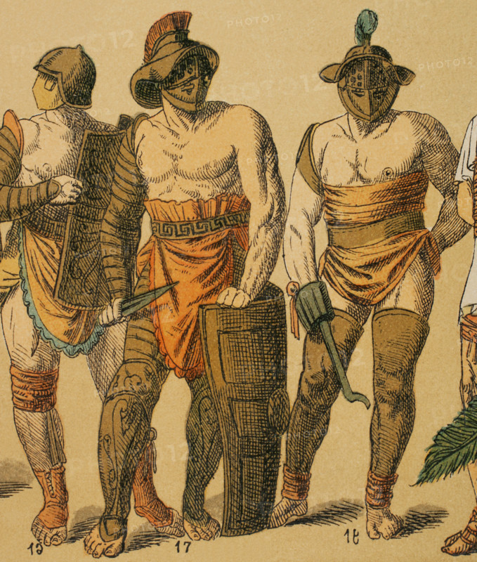 Gladiators, Roman Empire, 1881.  Creator: Unknown.