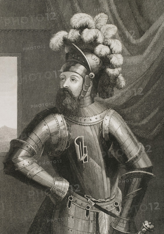 Wilfred I the Hairy, (840- 897), Count of Barcelona, Cerdanya, Urgell, Girona and Besalú.  Creator: Antonio Roca Sallent.