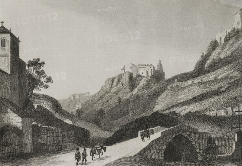 Alhama, Granada province, Andalusia, Spain, 1853.  Creator: Antonio Roca Sallent.