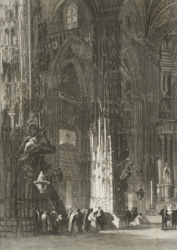 Jerez de la Frontera Cathedral, Province of Cadiz, Andalusia, Spain, 1853. Creator: Antonio Roca Sallent.