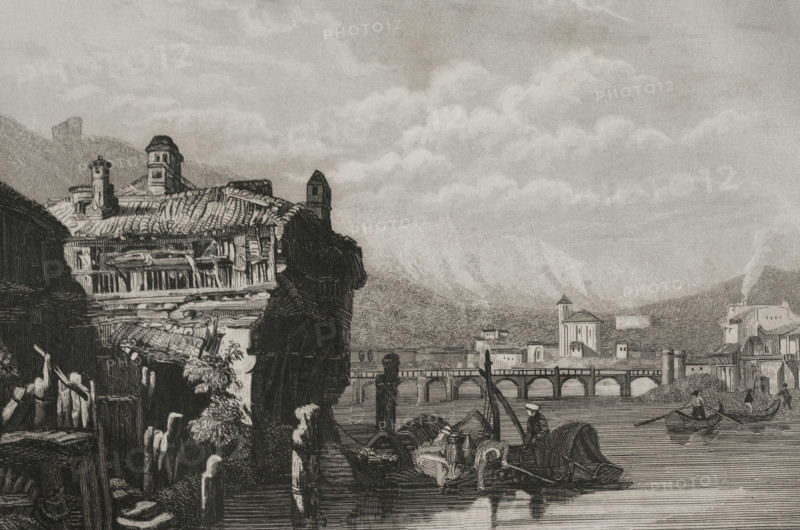 Irun, Guipuzcoa province, Basque Country, Spain, 1853.  Creator: Antonio Roca Sallent.