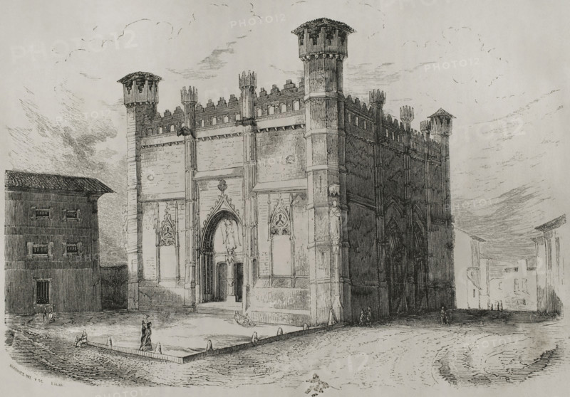 La Lonja or Sa Llotja, (Palma Market), Palma, Majorca, Balearic Islands, 1853. Creator: Antonio Roca Sallent.