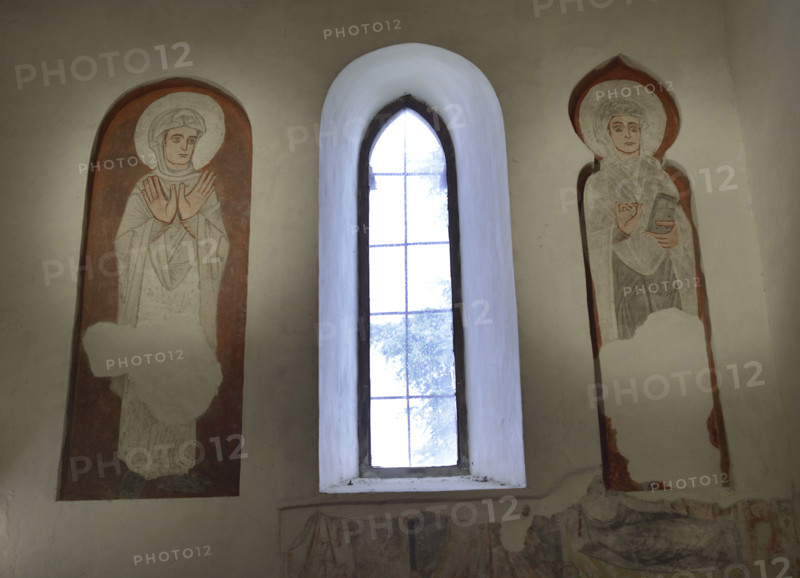 Frescoes, Cristo de la Luz Shrine, Toledo, Castile-La Mancha, Spain, 2022. Creator: LTL.