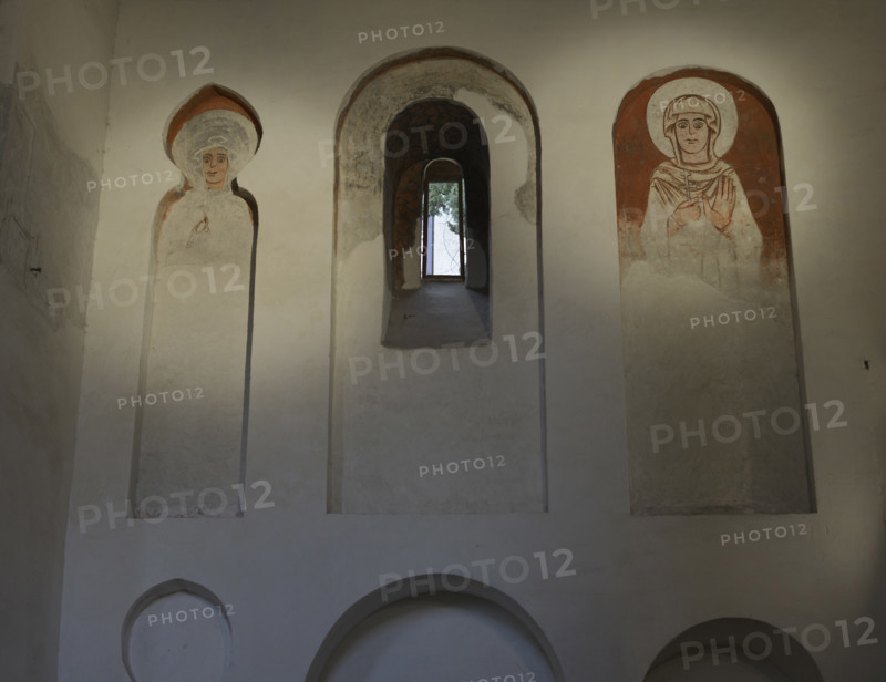 Frescoes, Cristo de la Luz Shrine, Toledo, Castile-La Mancha, Spain, 2022.  Creator: LTL.