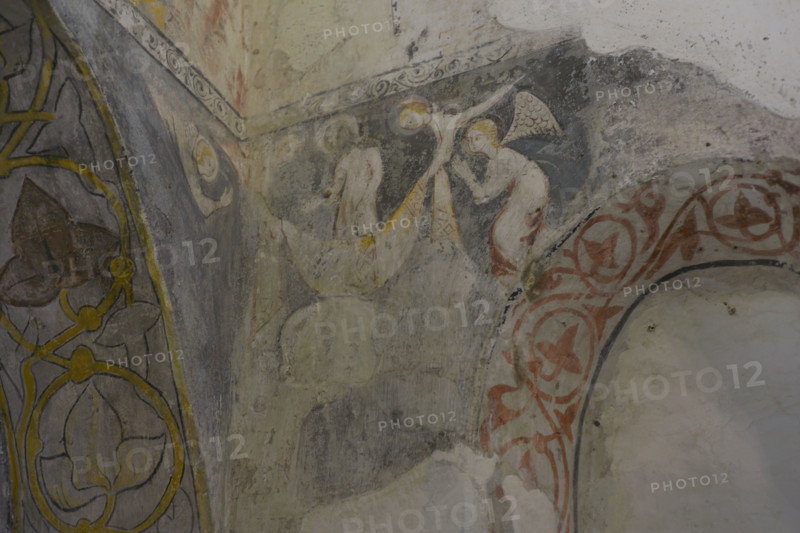 Fresco, Cristo de la Luz Shrine, Toledo, Castile-La Mancha, Spain, 2022.  Creator: LTL.