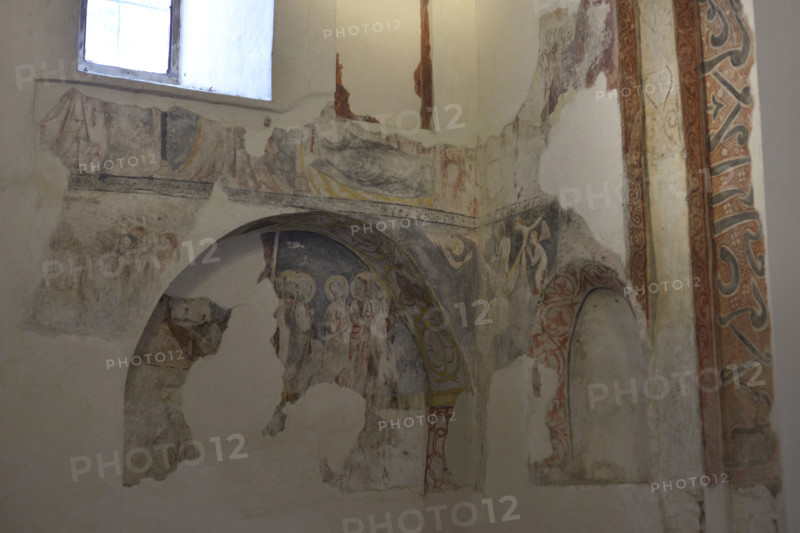 Frescoes, Cristo de la Luz Shrine, Toledo, Castile-La Mancha, Spain, 2022.  Creator: LTL.