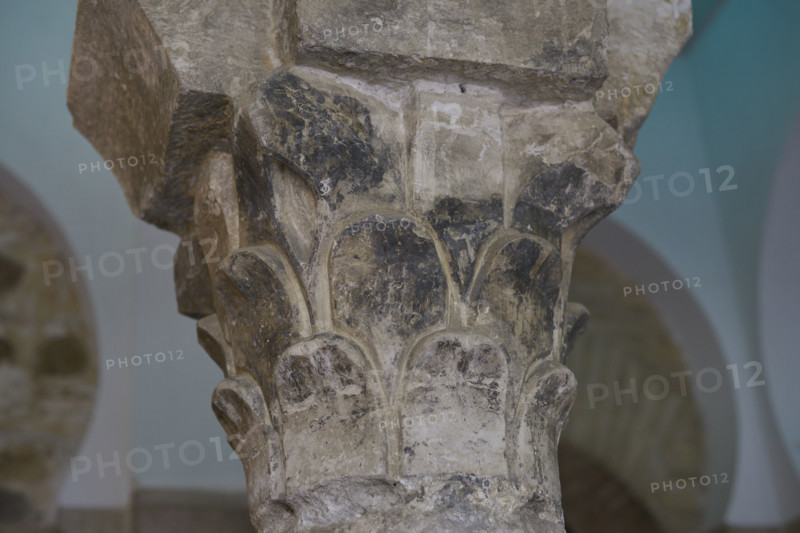 Visigothic capital, Cristo de la Luz Shrine, Toledo, Castile-La Mancha, Spain, 2022.  Creator: LTL.