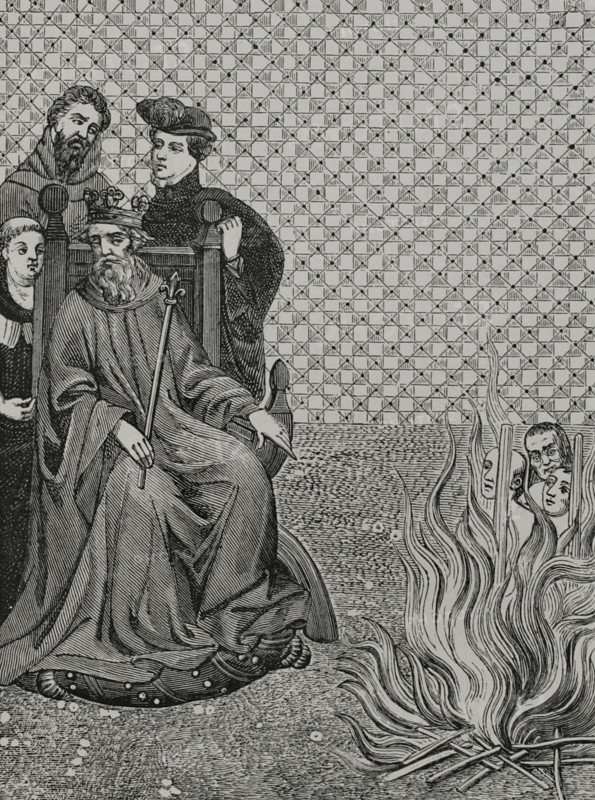 Disciples of the Parisian philosopher and theologian Amalric of Bena tried in 1210...1877.  Creator: Unknown.