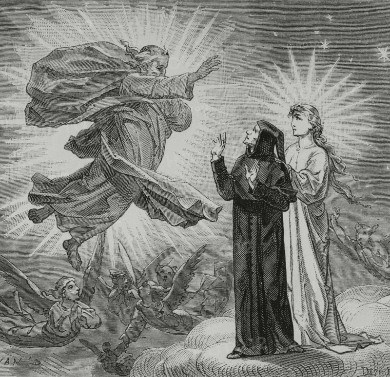 The Divine Comedy, (1307-1321): The Paradise, 1888. Creator: Jean Edouard Dargent.