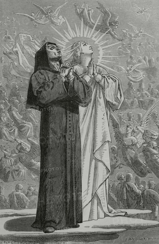 The Divine Comedy, (1307-1321): The Paradise, 1888.  Creator: Jean Edouard Dargent.