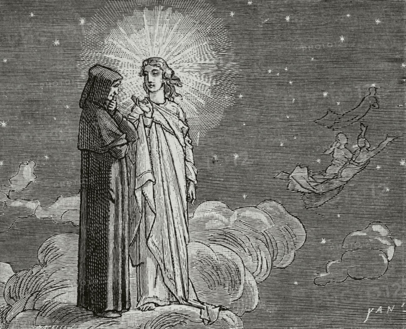 The Divine Comedy, (1307-1321): The Paradise, 1888. Creator: Jean Edouard Dargent.