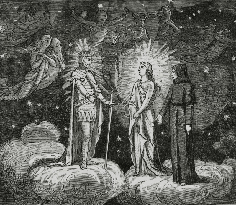 The Divine Comedy, (1307-1321): The Paradise, 1888. Creator: Jean Edouard Dargent.