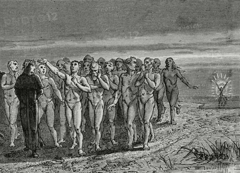 The Divine Comedy, (1307-1321): Purgatory, 1888.  Creator: Jean Edouard Dargent.