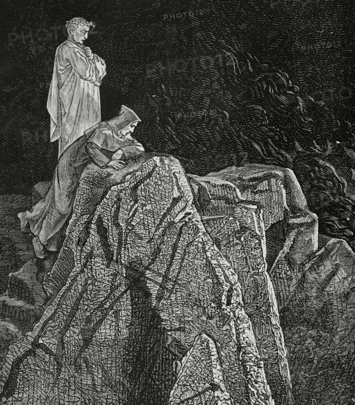 The Divine Comedy, (1307-1321): Inferno (Hell), 1888. Creators: Jean Edouard Dargent, Desire Dumont.