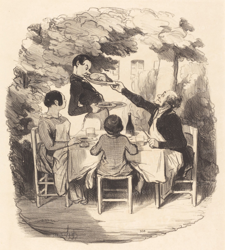 Ah! il est frais..., 1846. Creator: Honore Daumier.