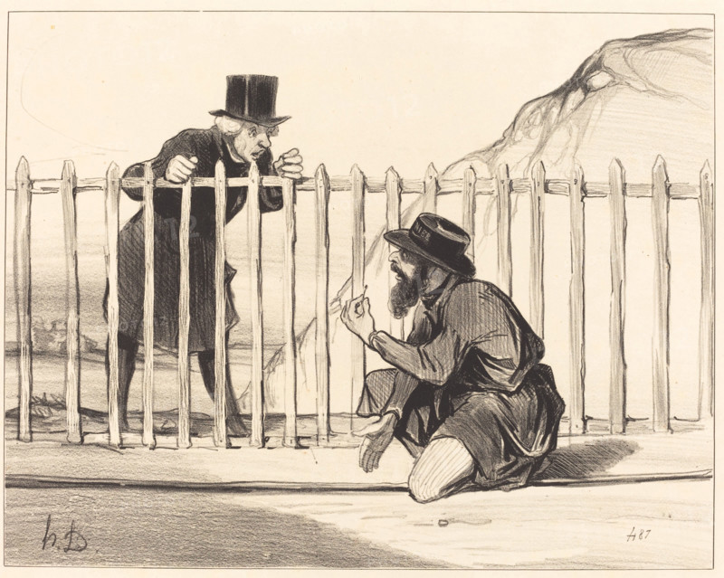 - Ah! ben par exemple le convoi qui va venir..., 1843.  Creator: Honore Daumier.