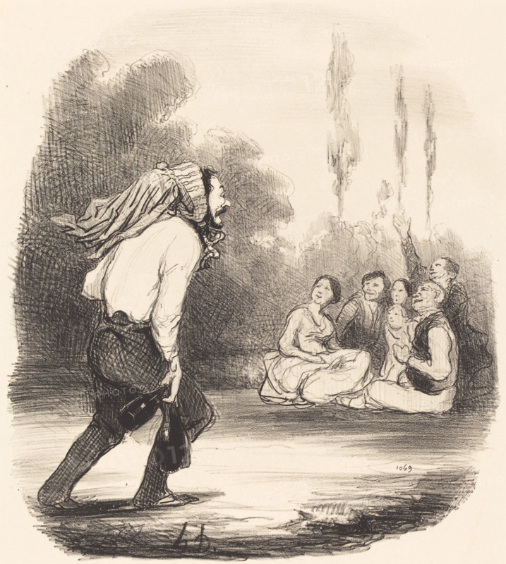 Le Plus farceur de la société, 1847. Creator: Honore Daumier.