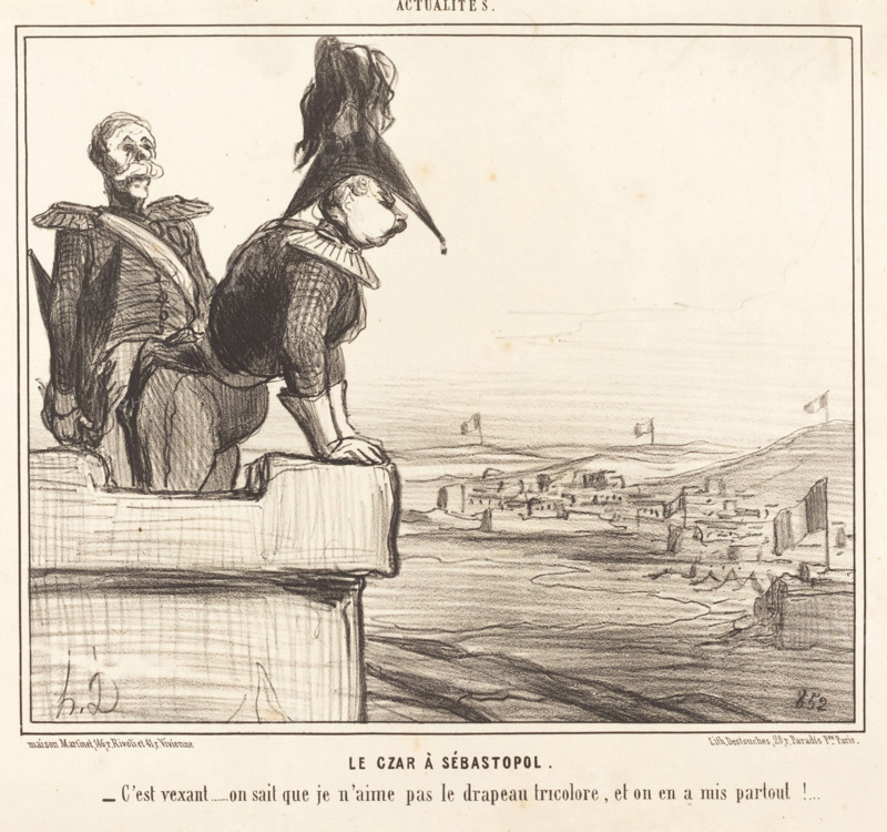 Le Czar à Sébastopol, 1855. Creator: Honore Daumier.