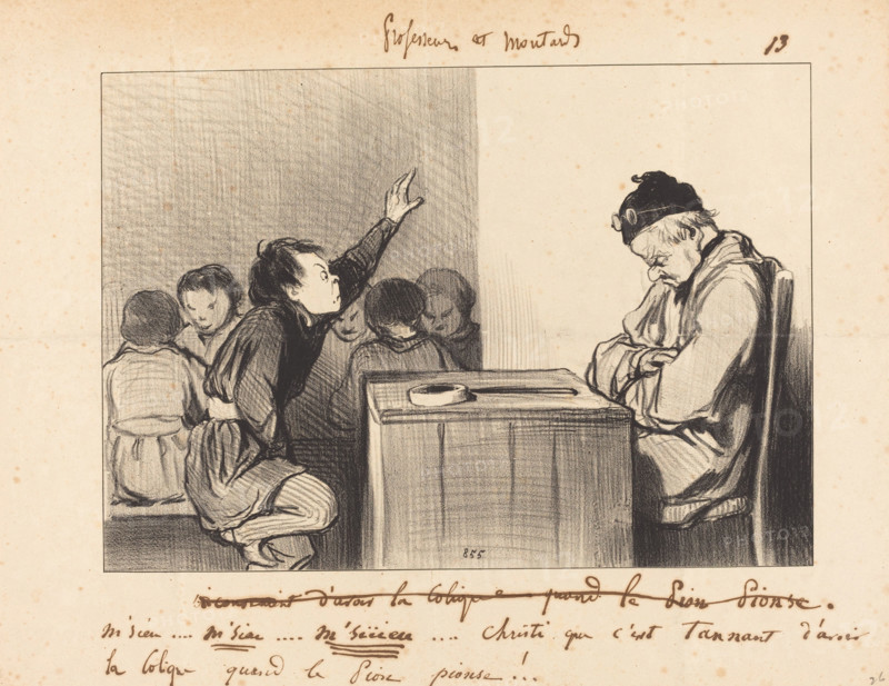 M'sieu...M'sieu...M'siiieu..., 1846.  Creator: Honore Daumier.