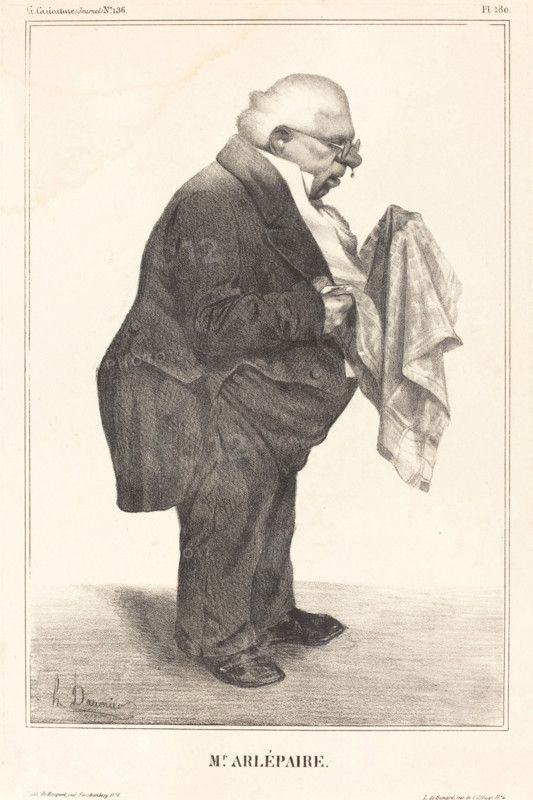 Mr. Arlépaire, 1833. Creator: Honore Daumier.