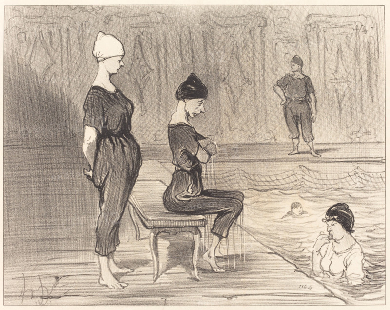 Fesant toutes partie de la plus belle moitié du genre humain, 1847. Creator: Honore Daumier.