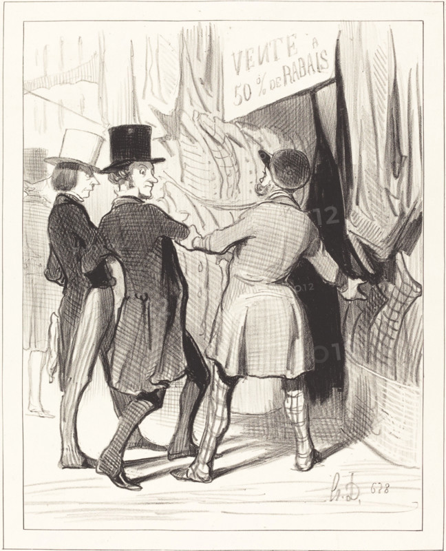 Entrez Messieurs..., 1844.  Creator: Honore Daumier.