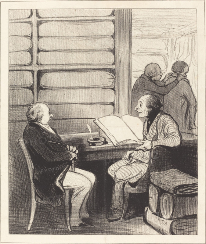 - Oui, mon cher monsieur Badoulard..., 1845.  Creator: Honore Daumier.