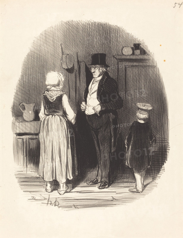 Comment!... tous mes moutons sont morts de la pépie..., 1845.  Creator: Honore Daumier.