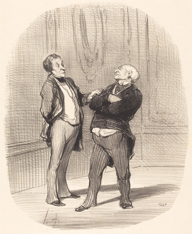 - Il y a la guerre...., les loyers vont peut-être diminuer..., 1859.  Creator: Honore Daumier.