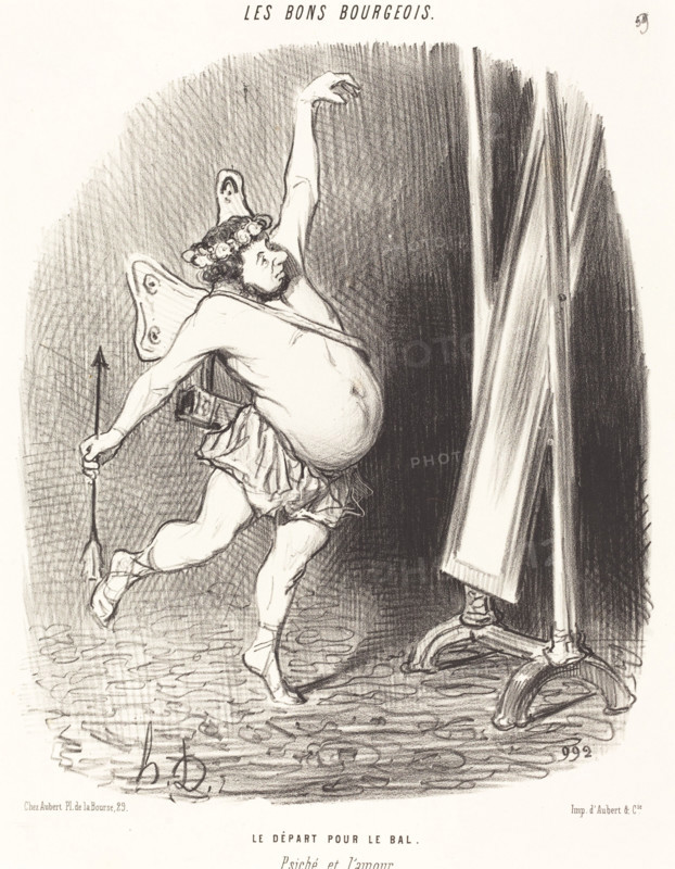 Le départ pour le bal, 1847. Creator: Honore Daumier.