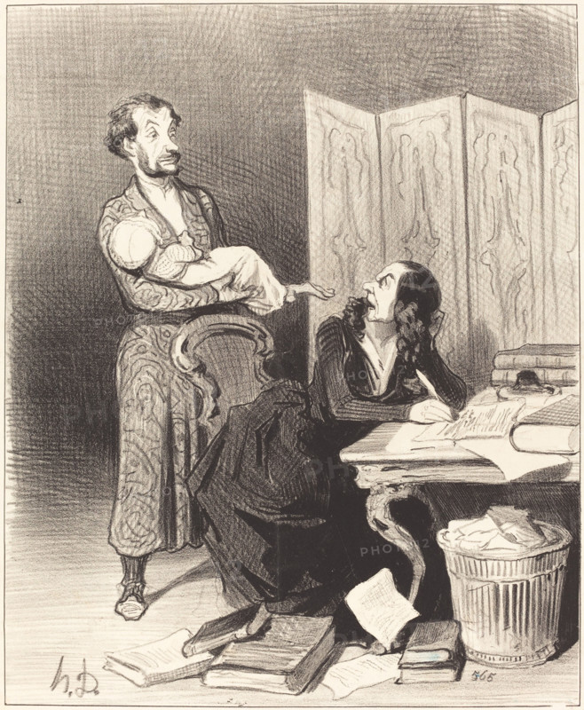 Emportez donc ça plus loin... impossible de travailler..., 1844. Creator: Honore Daumier.