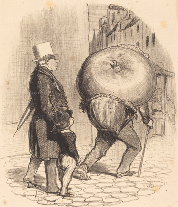 Une leçon de botanique, 1852. Creator: Honore Daumier.