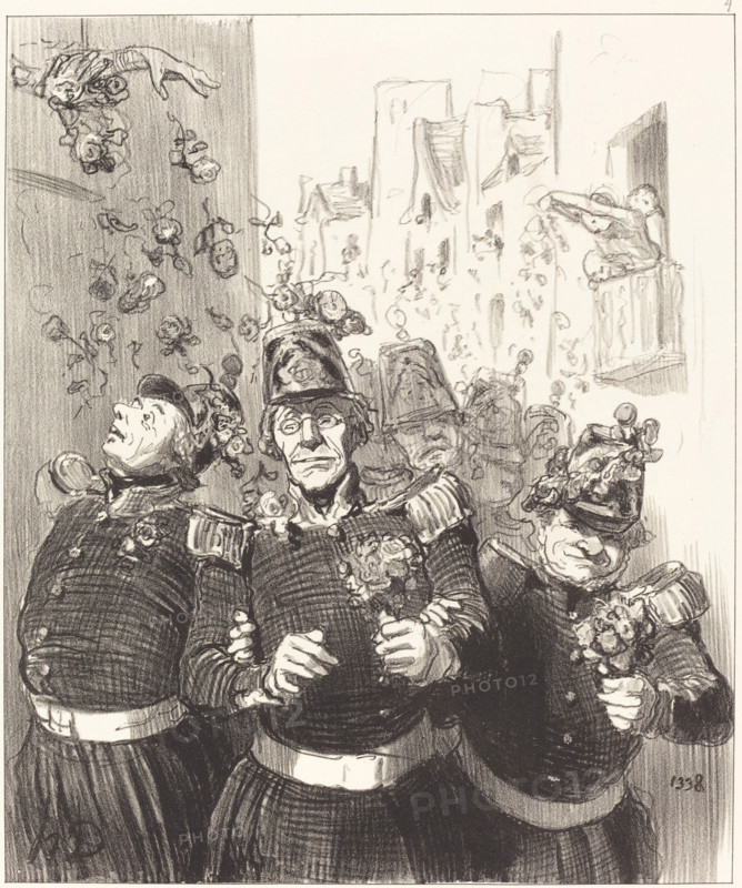 Rifolard est plus charmé que jamais..., 1848. Creator: Honore Daumier.